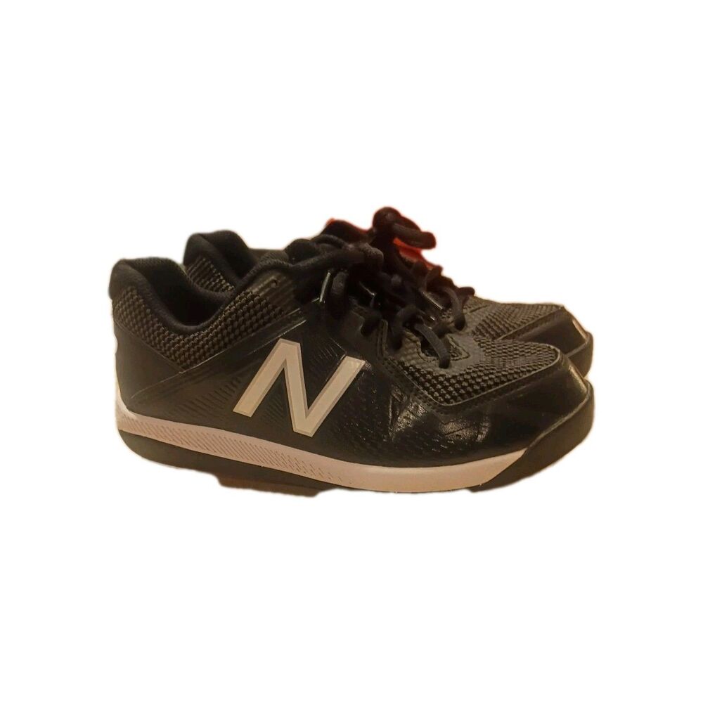 New Balance J4040Bk4 Boys Size 3 Cleats White Black NB - Picture 6 of 6